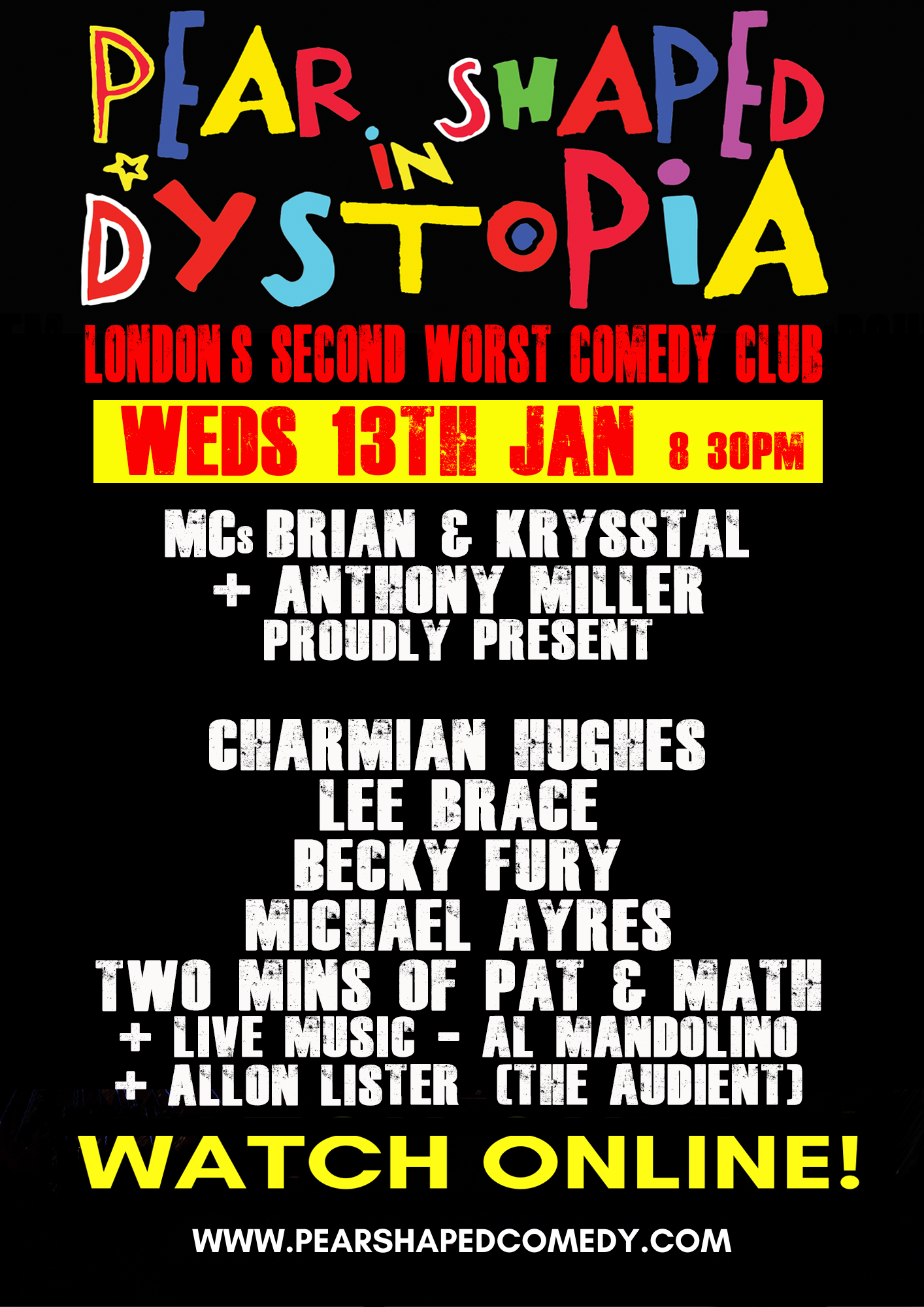 Pear Shaped in Dystopia Flyer 2